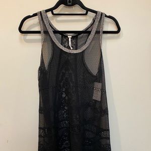 Free people lace coverup dress